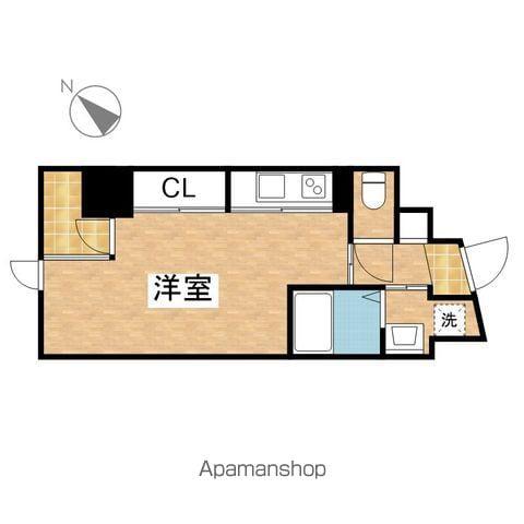THE PLATINUM(1K/8階)の間取り写真