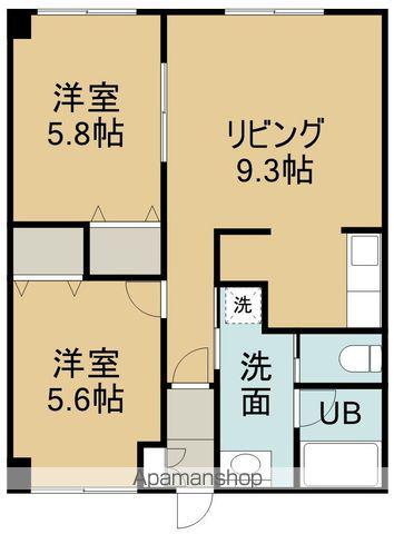 シーサイドガーデンⅡ(2LDK/3階)の間取り写真