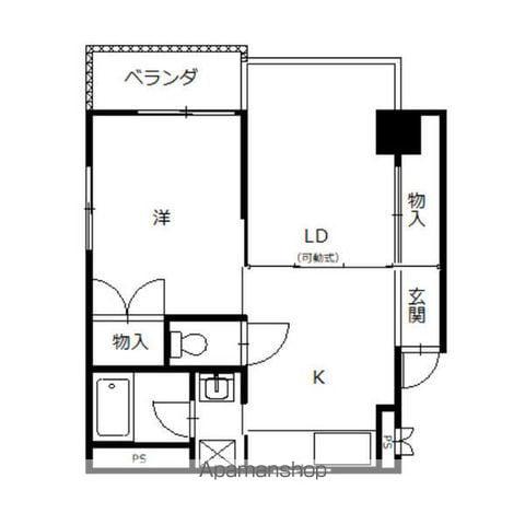 タウンローカス(1LDK/4階)の間取り写真