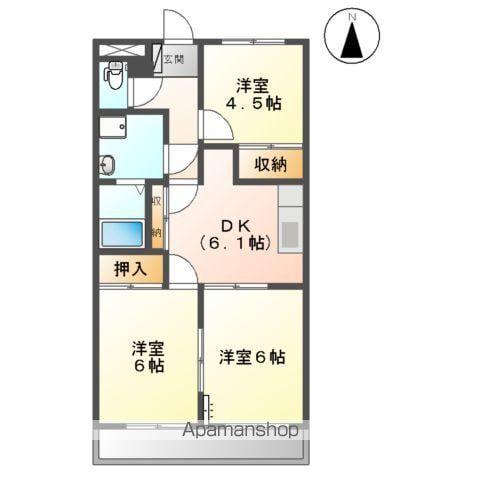 プリマヴェーラKM(3DK/2階)の間取り写真