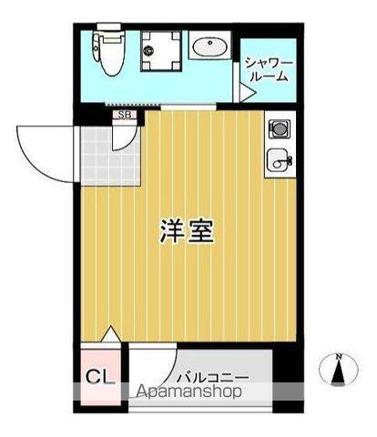 グレイス(ワンルーム/5階)の間取り写真