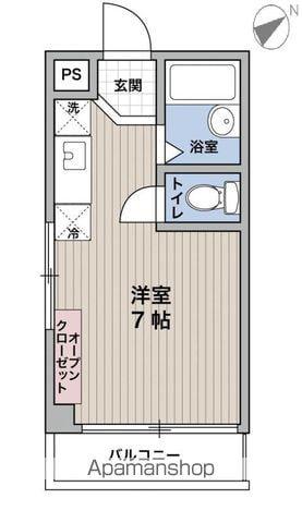 LOPEZ(1K/4階)の間取り写真