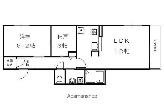 SATIS VITA(1SLDK/1階)の間取り写真