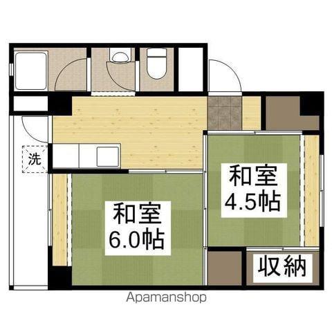 クレスト多可町 1棟(2K/1階)の間取り写真
