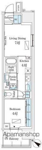 ロイヤルパークス有明(1LDK/2階)の間取り写真