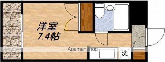 アークむらさき橋(ワンルーム/3階)の間取り写真