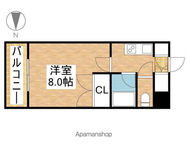 ENDOビルⅡ(1K/4階)の間取り写真