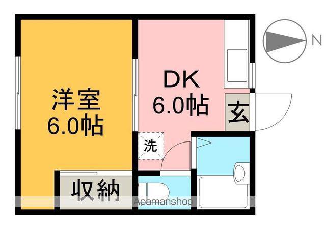 ハイツサン・エイト(1DK/1階)の間取り写真