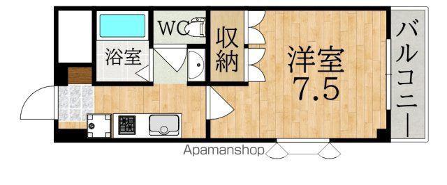 LEGACY学園前(1K/2階)の間取り写真