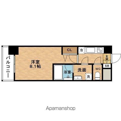 ALGRADSAGISU(1K/2階)の間取り写真