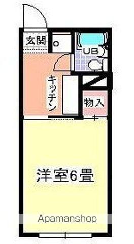 ジュネスハイムA(ワンルーム/2階)の間取り写真