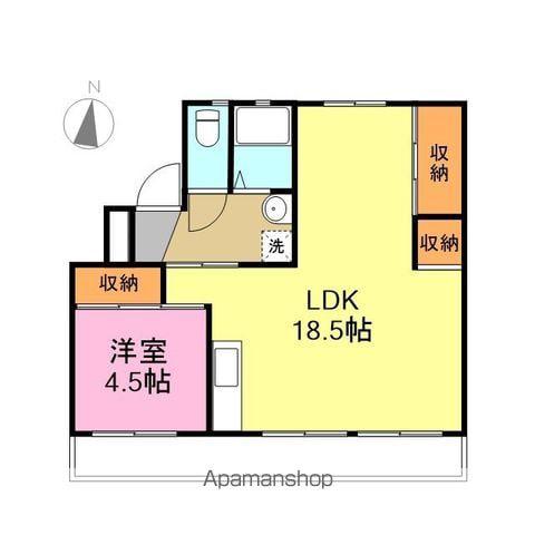 スカイクレスト青葉台2号棟(1LDK/1階)の間取り写真