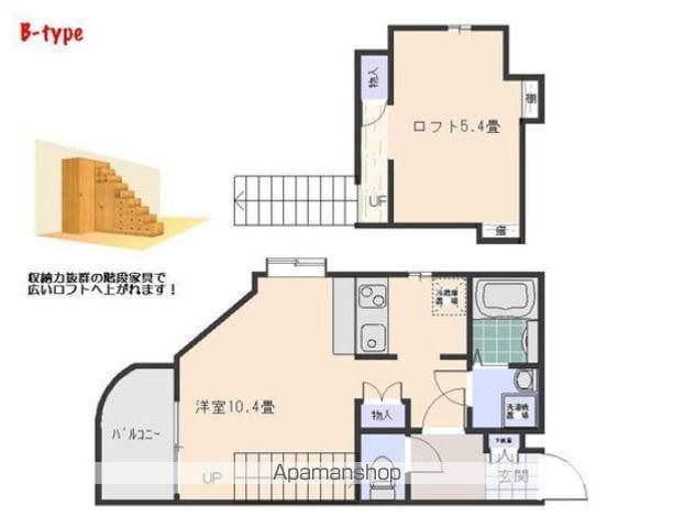 フルール観音(ワンルーム/4階)の間取り写真