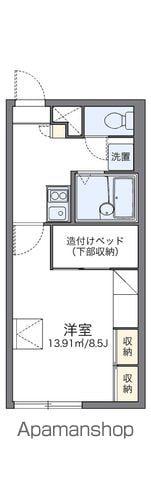 レオパレス南円山(1K/1階)の間取り写真
