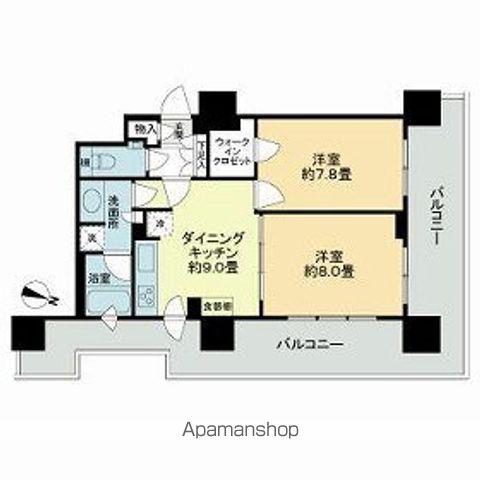 ファインシティ札幌 ザ・タワー大通公園(2DK/5階)の間取り写真