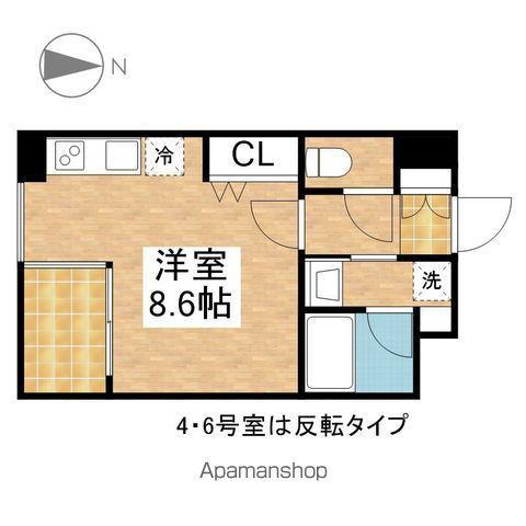 CITY SPIRE 名古屋大須(ワンルーム/11階)の間取り写真