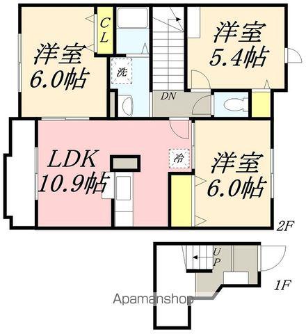 サンリット東山(3LDK/2階)の間取り写真