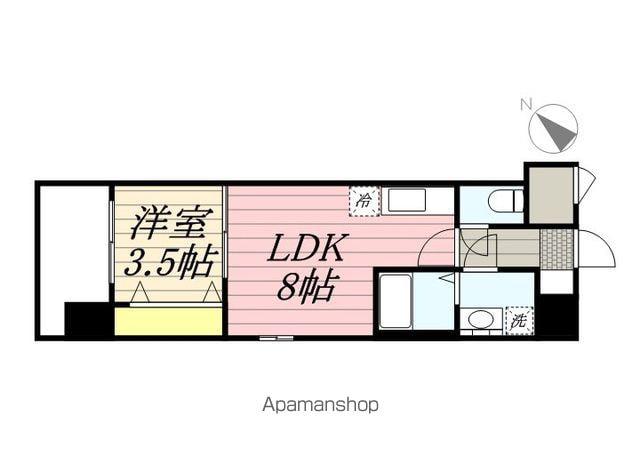 MODERN PALAZZO 天神北2(1LDK/9階)の間取り写真
