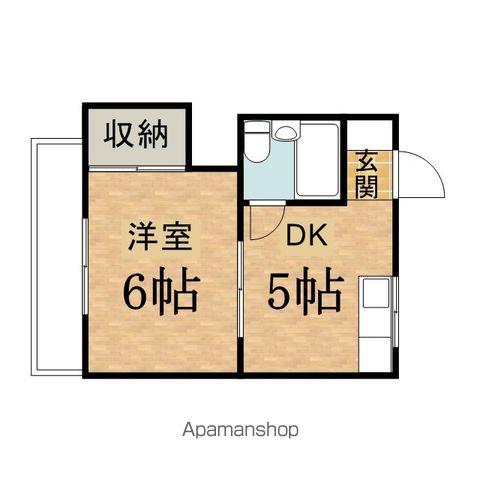 コーポ吉田(1DK/1階)の間取り写真