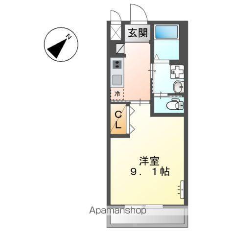 プログレス R&Y(1K/1階)の間取り写真