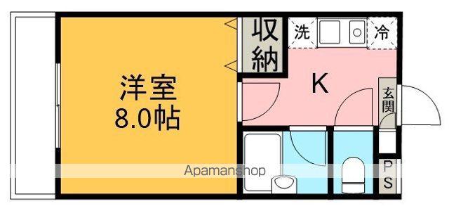 ハイムコスモス(1K/1階)の間取り写真