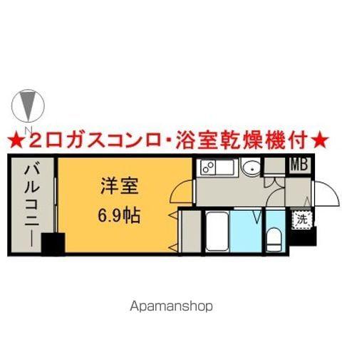 プレサンス久屋大通公園サウス(1K/3階)の間取り写真