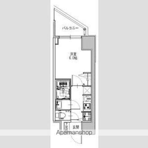 S-RESIDENCE堺筋本町UNO(1K/4階)の間取り写真