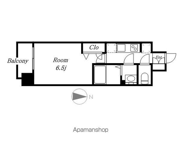 メイクス矢場町(1K/10階)の間取り写真