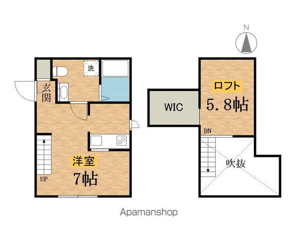 プリマ八王子壱番館(ワンルーム/2階)の間取り写真