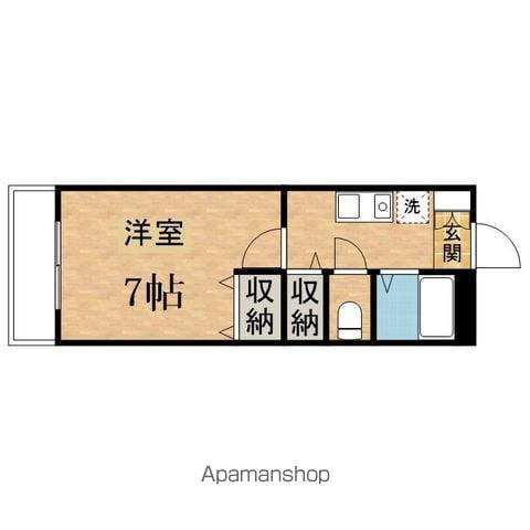 スぺランザ(1K/1階)の間取り写真