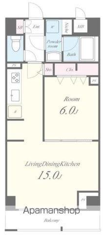 JPT RESIDENCE(1LDK/6階)の間取り写真