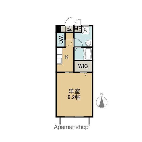 クレアート(1K/2階)の間取り写真