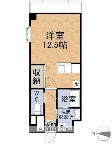 平井ビルⅥ(ワンルーム/3階)の間取り写真