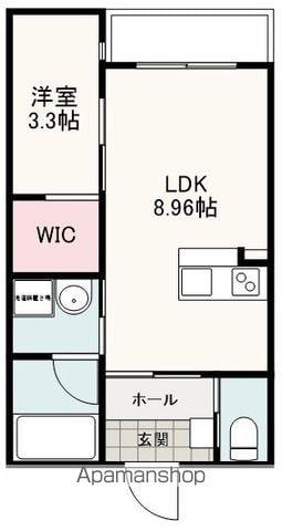 グランスタジオ泉町(1LDK/3階)の間取り写真