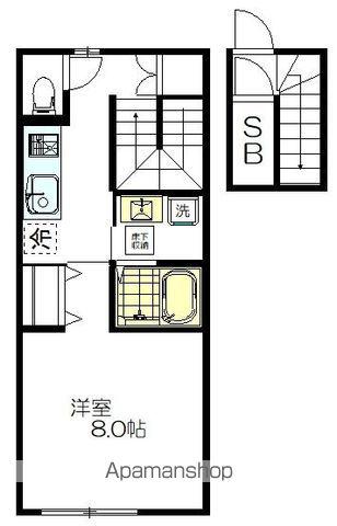 四谷3丁目計画(1K/2階)の間取り写真