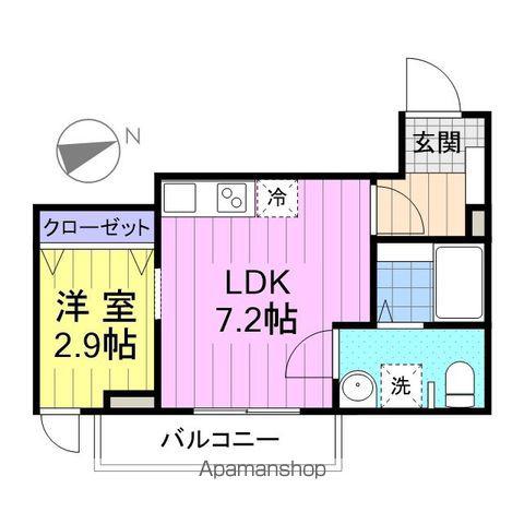 MERIDIAN多賀城新田(1LDK/1階)の間取り写真