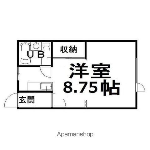 コーポ文京3(ワンルーム/1階)の間取り写真