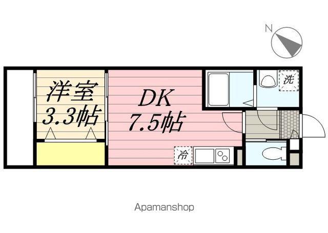 AJ幕張本郷ノースⅡ(1DK/2階)の間取り写真