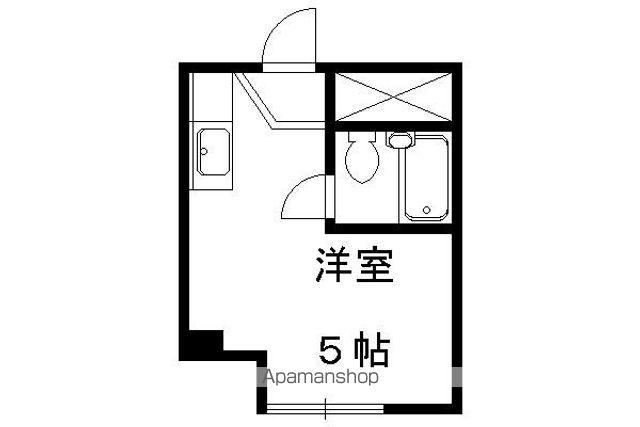 メゾン鷹ケ峰(ワンルーム/2階)の間取り写真