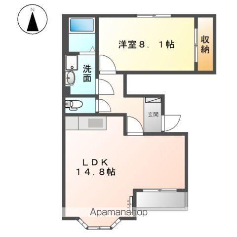 WILL PARK(1LDK/1階)の間取り写真