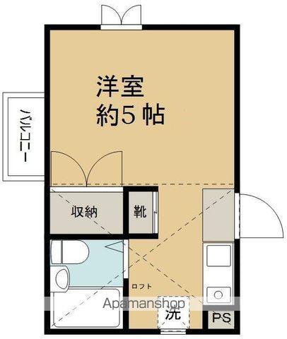 アップルハウス白楽2(1K/1階)の間取り写真