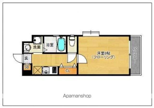 グレースパーク(1K/5階)の間取り写真