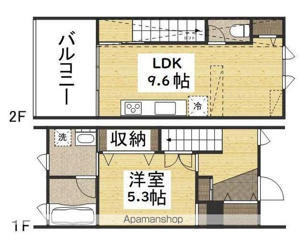 キャナルテラス(1LDK)の間取り写真