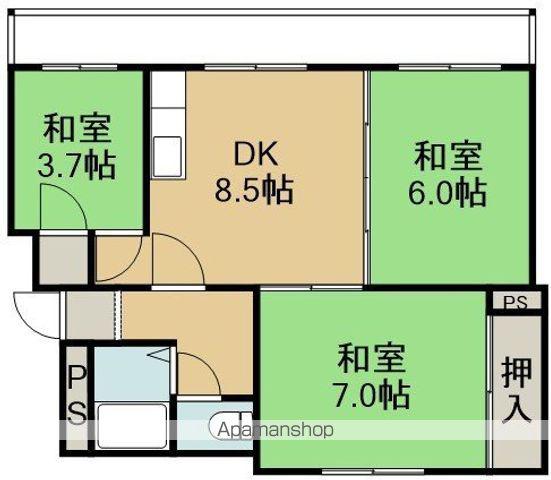 幸マンション(3DK/2階)の間取り写真