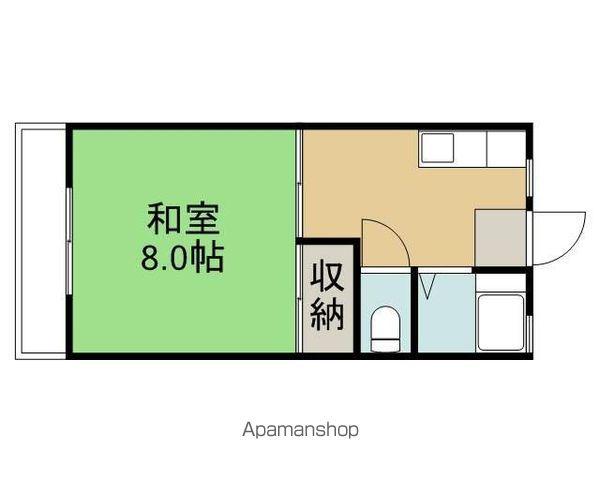 サンシティー上田(1K/2階)の間取り写真