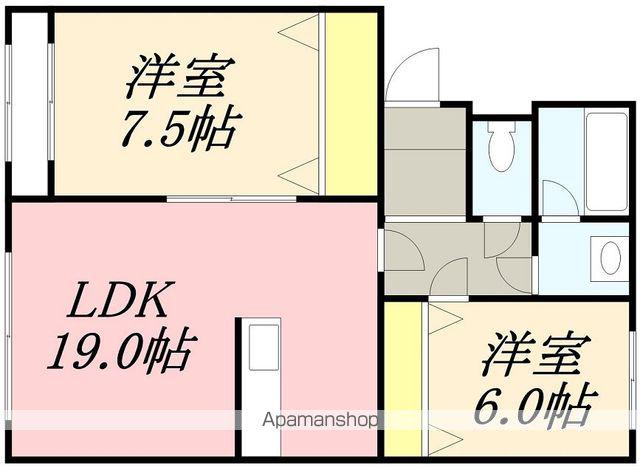 レジデンス・シーコーストⅠ(2LDK/3階)の間取り写真