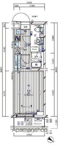 メインステージ四ツ木(1K/5階)の間取り写真