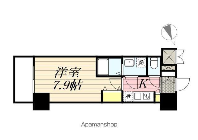 ラグゼナ松戸(1K/10階)の間取り写真
