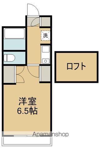 フェリス遠見塚(1K/2階)の間取り写真