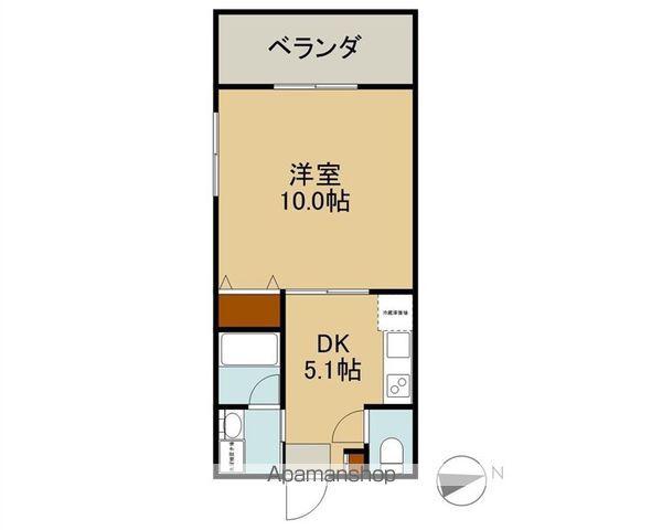 シティマンショングレーシア(1DK/4階)の間取り写真
